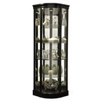 Howard Miller Marlowe Ii Curio Cabinet 680627 Black Satin