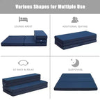 Materasso pieghevole in schiuma Queen Size 10 cm, divano letto per ospiti, futon