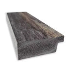 Specchio da parete rustico Bark, stretto, piccolo, con bordo smussato per il bagno